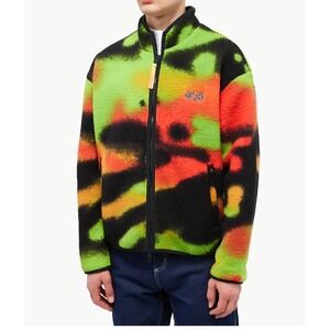 NIKE AIR Jordan Statement Bold Print Cozy Fleece Full Zip Up Jacket sz XL